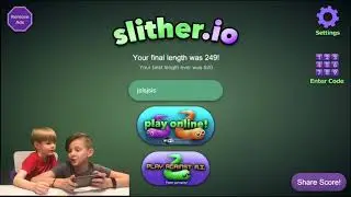 Тимур и Данил играют в слизарио Start Play Game