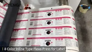 8-Color Inline Flexo Printing Machine for Note Book Label