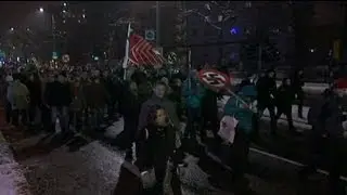 Dresden anti-fascist protesters block neo-Nazi march