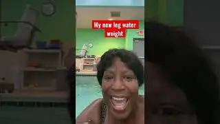 leg water workout with weight's  #shorts #youtubeshorts #waterworkout #aquafitness