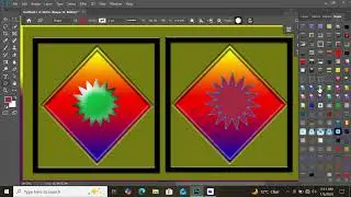Simple design shape tutorial in triangle design 