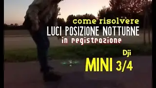 MINI TRE/QUATTRO - Come risolvere problema luci posizione in registrazione