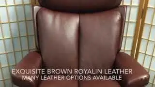 Stressless Magic Recliner by Ekornes | Brown Royalin Leather | Ships Stress-free