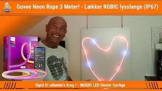 Govee Neon RGBIC  Lightstrip - Lækker lysslange i silikone + udendørs brug ! - INGEN! LED synlige