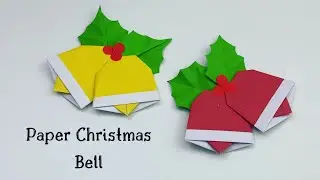 How To Make Easy Paper Christmas Bell  For Kids / Nursery Craft Ideas /Paper Craft Easy/KIDS crafts