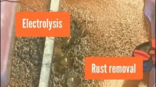DIY electrolysis rust removal