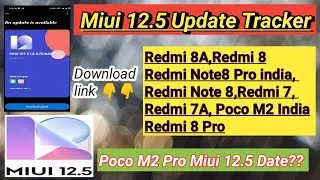 Miui 12.5 𝙐𝙥𝙙𝙖𝙩𝙚 & 𝘿𝙤𝙬𝙣𝙡𝙤𝙖𝙙 𝙡𝙞𝙣𝙠 For Redmi 8,8A,8 Pro,Redmi Note 8,Redmi Note 8 Pro ,Redmi Note 8T 🔥