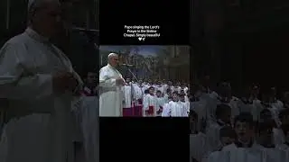 Pope Leo XIV Sings The Lord&rsquo;s Prayer in The Sistine Chapel #popeleoxiv