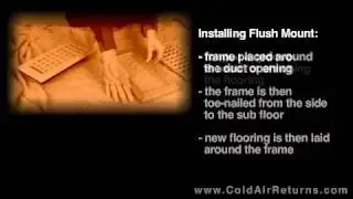 Flush mount registers versus surface mount registers-- coldairreturns.com