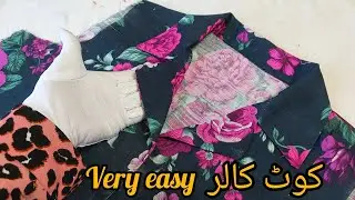Eaasy coat collar frock | easy korean frock | Stitchstudio69 
