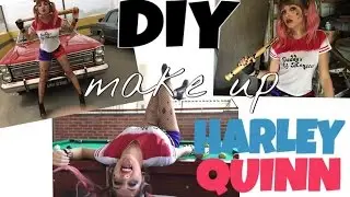 DIY | MAQUIAGEM Arlequina - Esquadrão Suicida (Harley Quinn Make Up) Parte: 02/02.