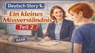 Teil 2 | Ein kleines Missverst&auml;ndnis| Online Deutsch lernen | B1 | durch H&ouml;ren und Nachsprecheng