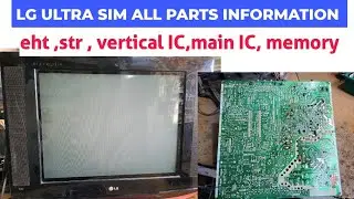 lg ultra slim crt tv all parts information | LG ULTRA SIM eht number | LG tv repair
