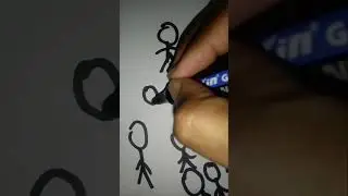day 9 of drawing stickfiguers#art #drawing#pov #stickman #challenge #artist #draw #hardwork