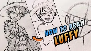 How to draw Luffy in 3 minutes✏️🔥