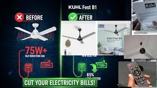 Unboxing And Working Of KUHL Fest B1 Power Saving BLDC Ceiling Fan