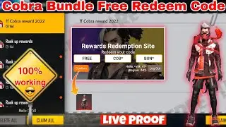 Free Fire Cobra Bundle Redeem Code | 25 April 2022 | Cobra Redeem Code
