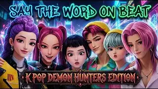 Say The Word On Beat | K-pop Demon Hunters Saja Boys Edition | level 1-4 Easy Medium Hard Impossible
