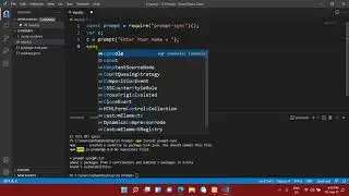 How to Take Input in JavaScript using Visual Code |  How to Run JavaScript in Visual Studio Code