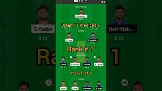 CSG vs SMP dream 11 prediction 😱😱 #shorts #dream11