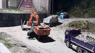 Rc 1/14 Mb Zetros 6x6 Bagger 1/12 tamiya Actros 🚧🚧