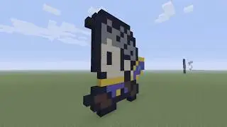 Minecraft | How to make a pixel Rex from Xenoblade Chronicles 2