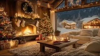 Instrumental Christmas Music With Fireplace 🔥 Soothing Christmas Ambience 🎹 Relaxing Christmas Music