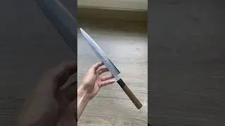 Very chipped yanagiba japanese knife restoration
