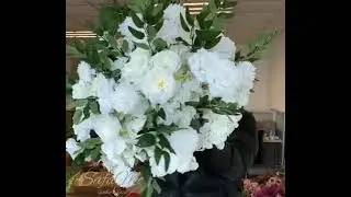 Artificial White Flower Bouquet - centerpieces - NY Events Rental  - delivery to all 5 boroughs