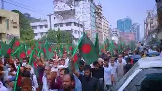Another Drone Footage:Victory will be announced from the Shapla square, inshallah.