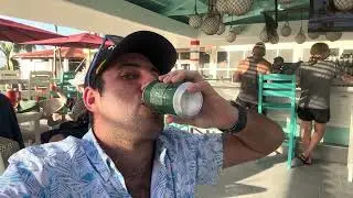 Me Drinking Beer in Aruba