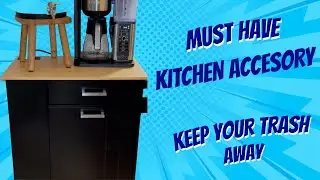 Rolling Kitchen Island with Trash Can Storage | What you should know #amazoninfluencer
