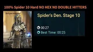 Spider 10 Hard 100% NO HEX NO DOUBLE HITTERS