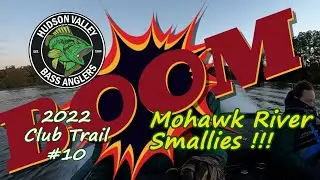 BOOM and still WON! || HVBA #10 Mohawk River Bass Tournament with a BLOWN engine.
