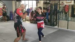 KICKBOXING COMBINATION TRAINING AT RSR FILIPINO MARTIAL ARTS ACADEMY || Zai Villena 