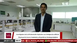 Investigador de la UG desarrolla implantes biodegradables con IA
