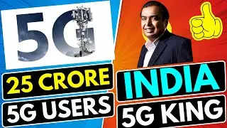 25 Crore 5G Users in India | India 5G Network Growth Story | India 5G Network Report 2025 #trending