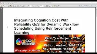 Integrating Cognition Cost With Reliability QoS for Dynamic Workflow Scheduling Using Reinforcement