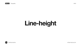 Line-height em Tipografia / Por @willianmatiola