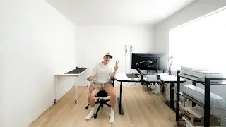 No Fluff Minimalist Office Tour |  Office Makeover