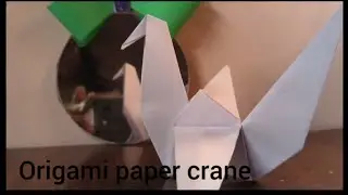Origami paper crane 