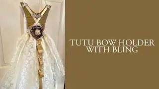Tutu Hair Bow Holder | Create a gorgeous hair bow holder that is perfect for any little girl!