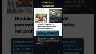 Hindalco Q2 Result #hindalco #share #financialresults #trending #stockmarket #ipoanalysis #trading
