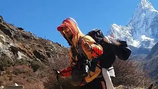Tengboche  3860m to pheriche 4240m 