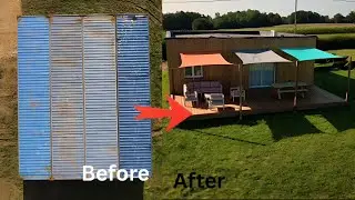 Man Builds a Modern Container House Without Concrete | Inspired by @JulienMalara