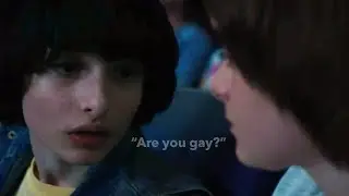 Mike Wheeler putting the moves on Will (Stranger Things 3 &bull; Byler)