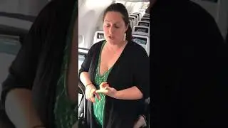 Installing an infant seat on the plane