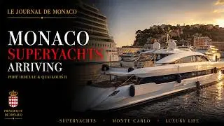 Sunset at Quai Louis II Superyachts Return | Monaco Monte-Carlo Journal