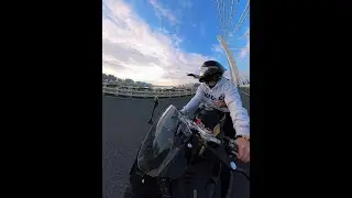 Riding motorcycle with loved one at sunset. #motorcycle #couple