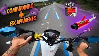 FUI PRA PISTA TESTAR A HONDA POP 110I COM COMANDANDO JET MOTOS E ESCAPAMENTO GP COMPETITION !